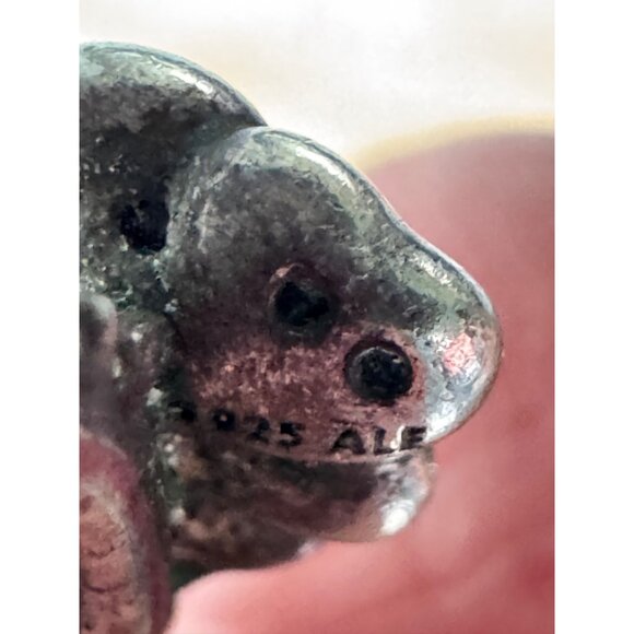 Retired Pandora Blue Enamel Pansy Flower Hoop Earrings 925 ALE Sterling Silver - Picture 6 of 7